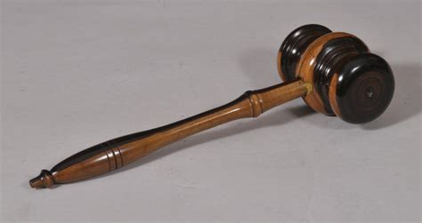 Antique Early 19th Century Lignum Vitae Auctioneers Gavel Bada