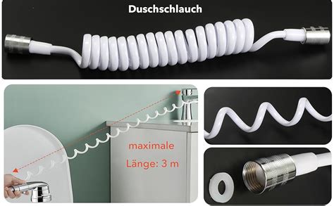 Set Waschbecken Duschkopf Roscid Modus Handbrause Wassersparend