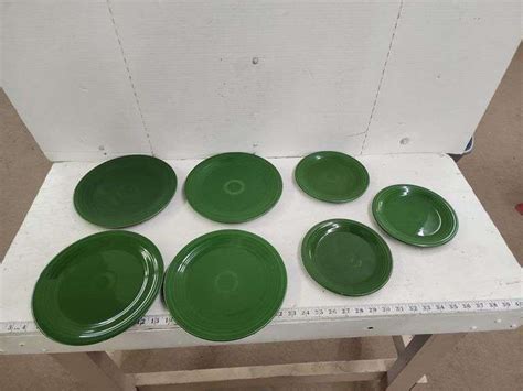 7 ASSORTED FIESTA WARE PLATES - Isabell Auction