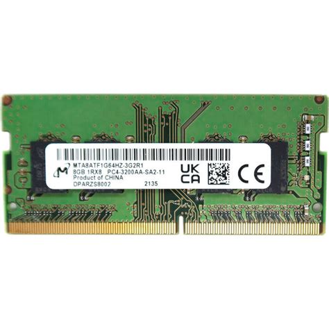 Micron Ddr Gb Mhz Sodimm Mta Atf G Hz