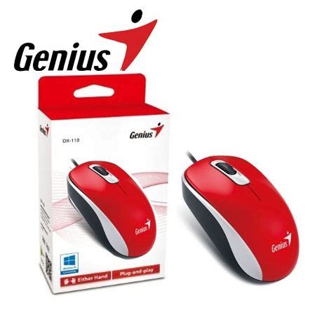 MOUSE GENIUS DX110 ROJO USB