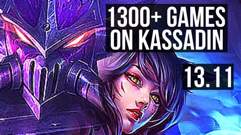 Kassadin Vs Ahri Mid 1300 Games 16m Mastery Kr Master 1311