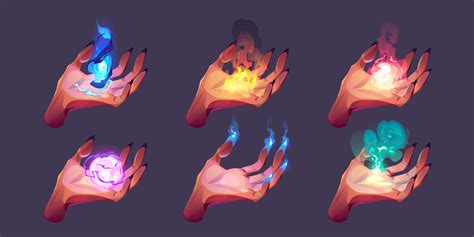 Witch Hands With Magic Spells 15918398 Vector Art At Vecteezy