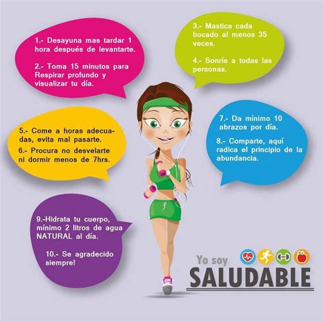 Hábitos Saludables Para Tu Día A Día Salud Bienestar Habitos Healthy