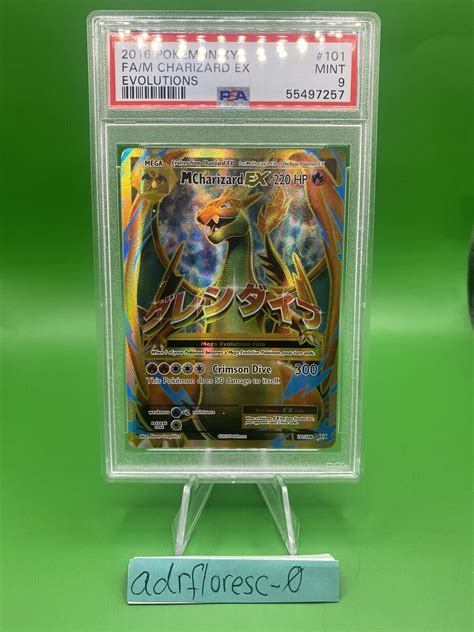 Pokemon M Charizard Ex Full Art Xy Evolutions Psa Ebay