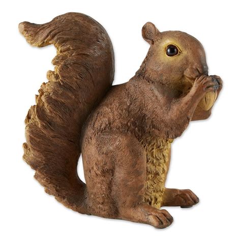 Zingz & Thingz 6.5 in. x 3.25 in. x 6.75 in. Nibbling Squirrel Garden ...