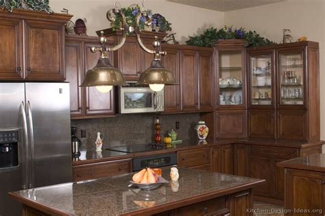 Pictures Of Kitchens Traditional Dark Wood Kitchens Walnut Color