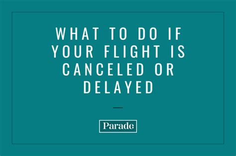 What To Do If Your Flight Is Canceled Parade