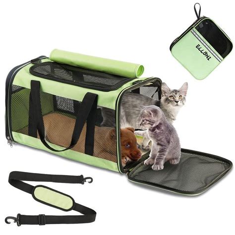 ELLONI Cat Carriers for Large Cats 20 lbs - Soft Sided Pet Carrier Bag ...