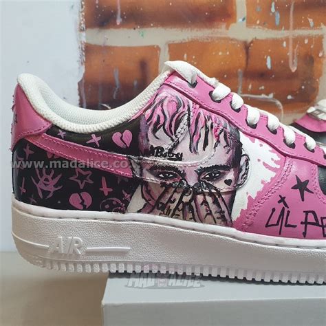 Lil Peep Hand Painted Custom Nike Af1 Sneaker Kicks Shoes Etsy