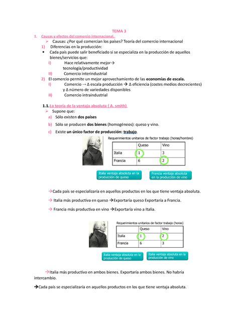 TEMA 3 I Tema 3 Primera Parte Estructura TEMA 3 Causas Y Efectos