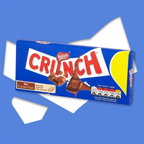 NESTLE CRUNCH Chocolate Bar 100g Crunch Chocolate Bar,, 40% OFF