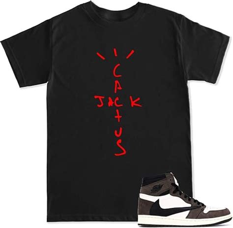 Mens Cactus Jack Retro 1 T Shirt Clothing