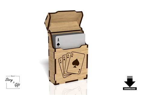 Playing Cards Holder SVG Laser Cut File Graphic By