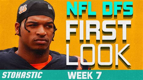 Nfl Dfs First Look Picks Week 7 Nfl Dfs Strategy Youtube