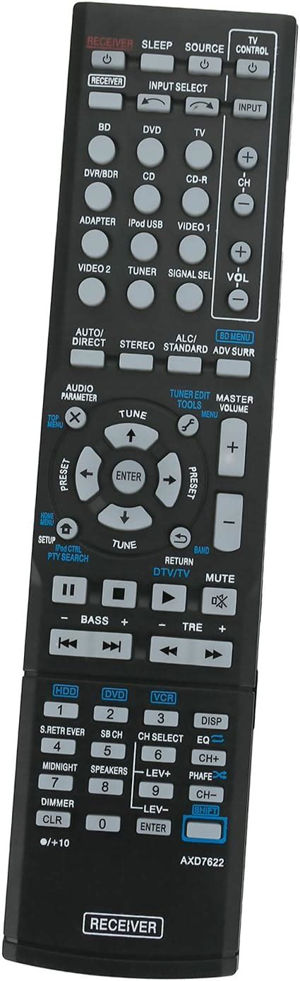 Amazon Replacement Pioneer Receiver Remote Control AXD7622 Fit For