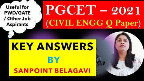 PGCET2021 Key Ans Civil Detail Analysis Of Question Paper PWD SSC