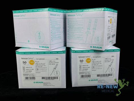 New Braun Introcan Safety Iv Catheter G X Ml Min Box Of Exp