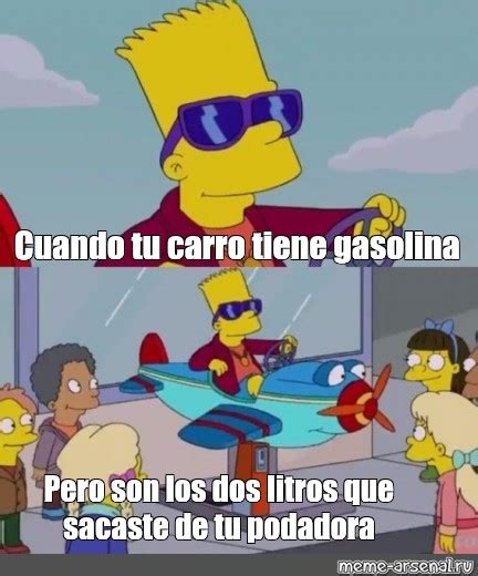 Сomics meme Cuando tu carro tiene gasolina Pero son los dos litros