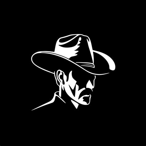 Vaquero Minimalista Y Plano Logo Vector Ilustraci N Vector