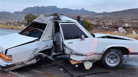 Accidente En Carretera Federal No En Chihuahua Auto Choca Contra