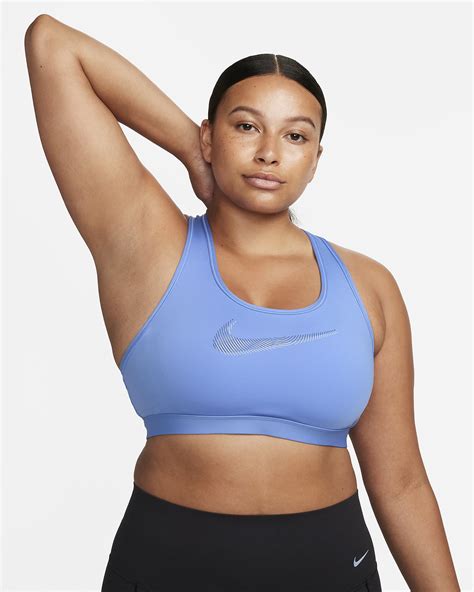 Nike Swoosh Medium Support Womens Padded Graphic Sports Bra Nike Uk