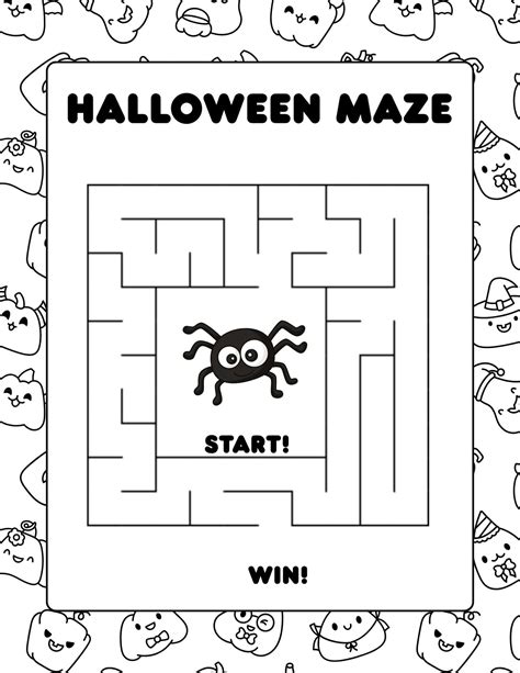 Free Halloween Maze Printable for Kids