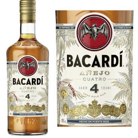 Bacardi Anejo Cuatro Rum Ml Chambers Wine Liquor