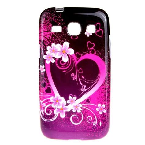 Pour Samsung Galaxy Core Plus SM G350 Coque Étui Housse Love Amour Slim