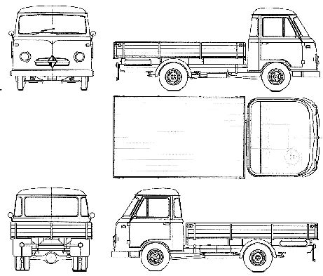 Borgward B Heavy Truck Blueprints Free Outlines