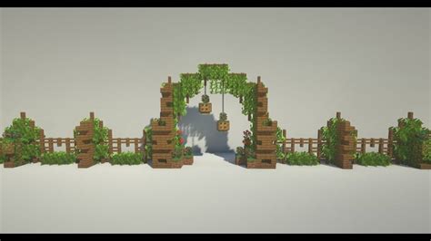 Minecraft Green Wall Design Ideas | How to build Tutorial | Minecraft ...