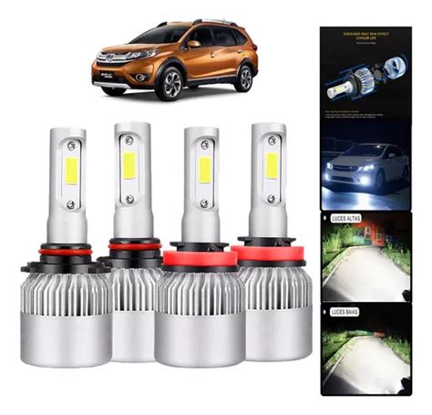 Kit De Focos Led Lm Luz Alta Y Luz Baja Para Honda Meses Sin Inter S