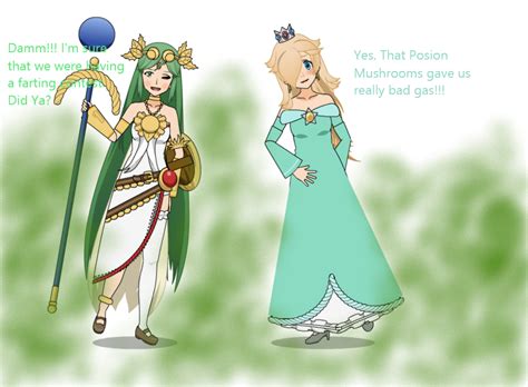 Palutena And Rosalinas Fart Off Contest By Ok057 On Deviantart