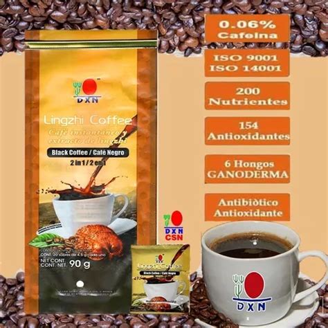 Lingzhi Coffee 2 En 1 Dxn Sin Azúcar Y Con Ganoderma Lucidum en venta