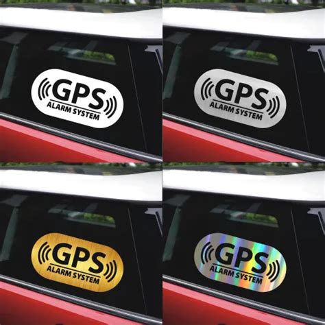 For Car Stickers And Decals Gps Alarm Stickers Car Bumper Stickers In