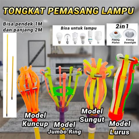 Jual Tongkat Stick Pengganti Pemasang Lampu Downlight In Serbaguna