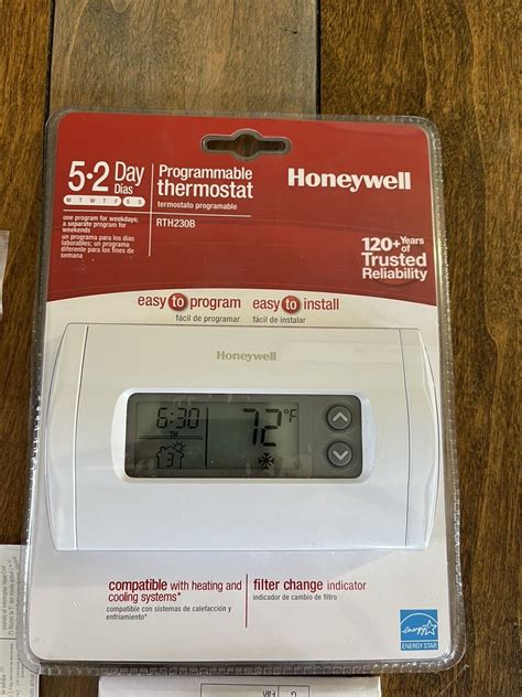 Honeywell Rth230b 5 2 Day Programmable Digital Thermostat New Open Box 85267263450 Ebay