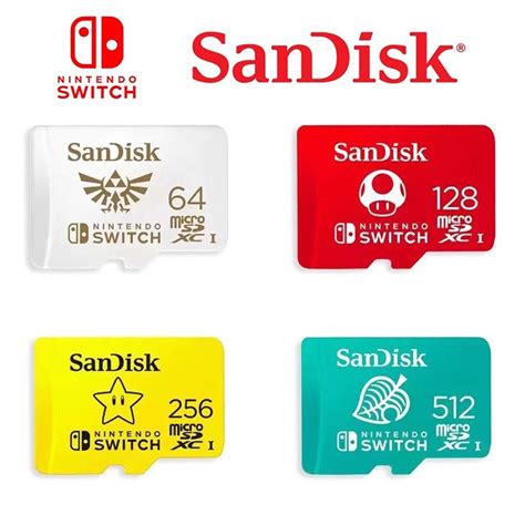 SanDisk Nintendo Switch 512GB MicroSD Memory Card Expand Your Gaming