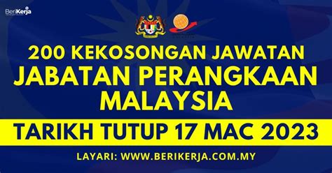 Pengambilan Kekosongan Jawatan Di Jabatan Perangkaan Malaysia