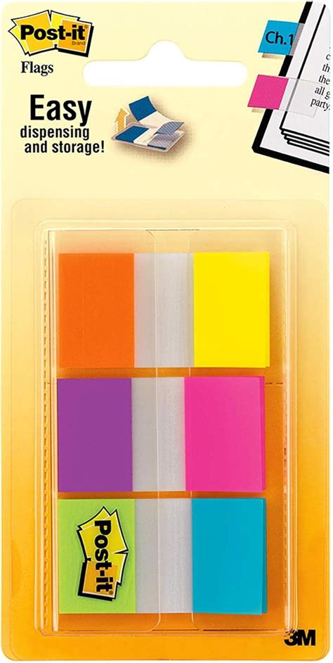 Post It Banderas Dispensador 60 On The Go De 0 47 Pulgadas De Ancho