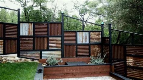 Pin by Gala on Забор Corrugated metal fence Backyard fences