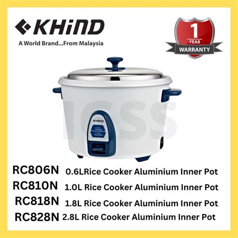 Khind Electric Rice Cooker Light Winter Grey Shopee Malaysia