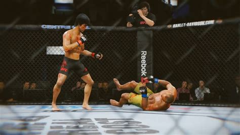 BRUCE LEE VS RONALDO SOUZA UFC 3 BRUTAL FIGHT UFC 3 K1 RULES UFC