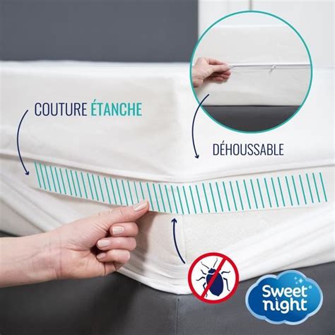 Housse Int Grale Matelas X X Cm Anti Punaise De Lit