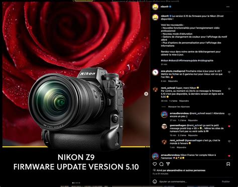 Nikon France Leaked The Upcoming Z Firmware Update Version On