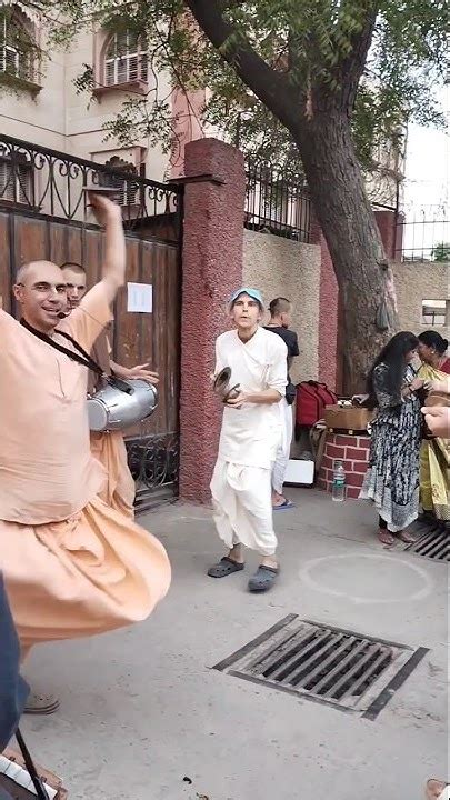 Russian Devotees Enjoying Hare Krishna Vrindavan Devotees Harekrishna Jaishreekrishna