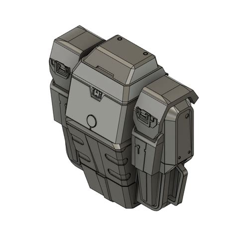 ODST Rucksack 3D Model For Cosplay Armour Inspired By Halo 3 Etsy