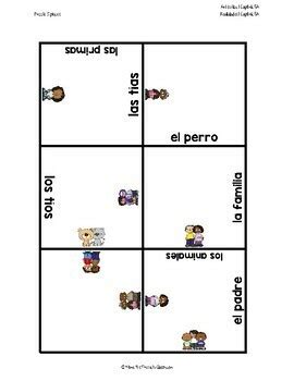 Realidades 1 Auténtico 1 Capítulo 5A vocabulary puzzles familia y fiesta