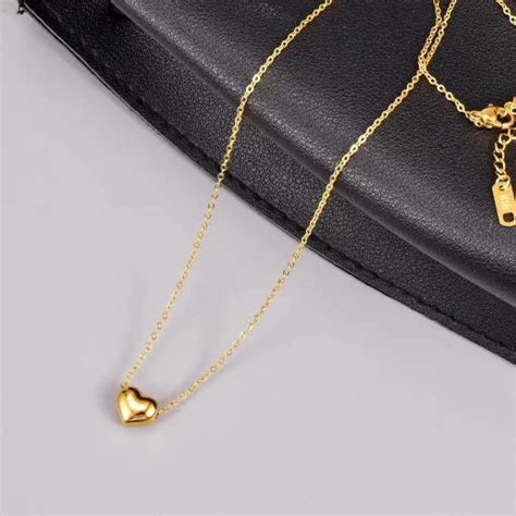 B Two Korean Fashion Style Bangkok K Love Heart Necklace Gold