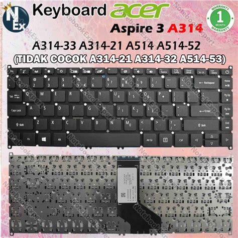 Jual Keyboard Acer Aspire 3 A314 A314 21 A314 41 33 31 A514 A514 52